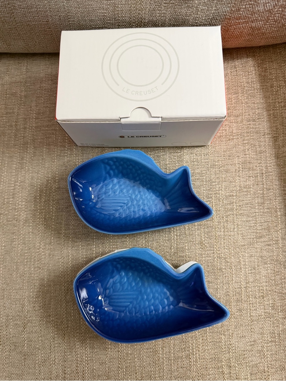 Le Creuset Azure Red Snapper Dish set BNIB